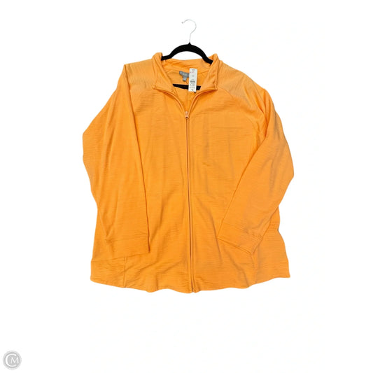 Athletic Jacket By Talbots In Orange, Size: 2x