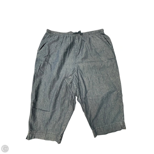 Capris By Coral Bay In Blue Denim, Size: 20