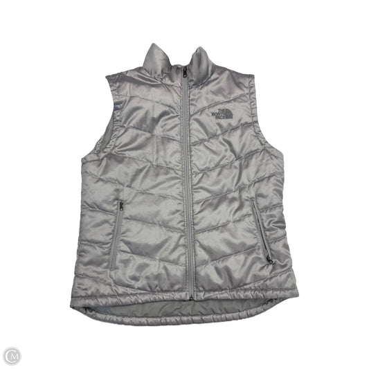 Vest Puffer & Quilted By The North Face In Silver, Size: L