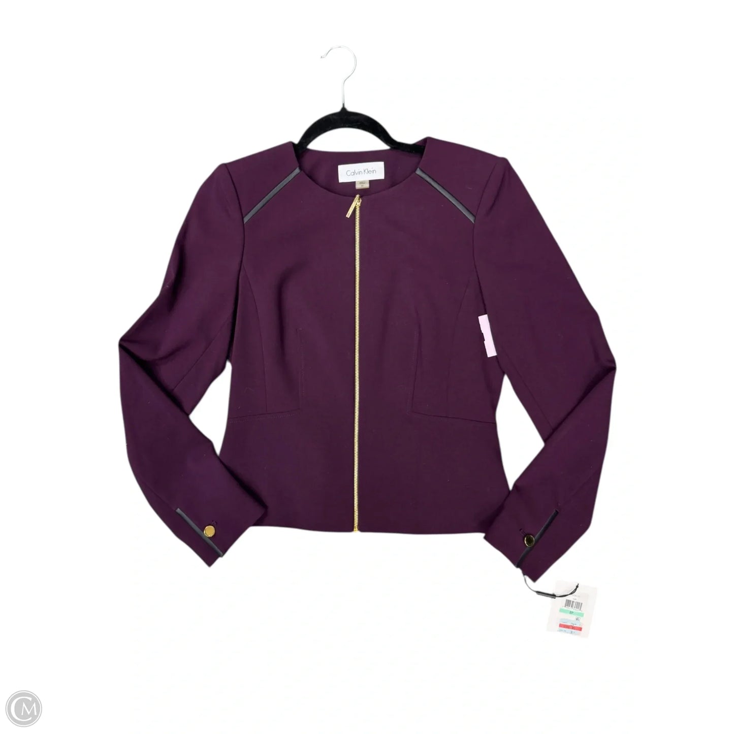 Blazer By Calvin Klein In Purple, Size: 8p