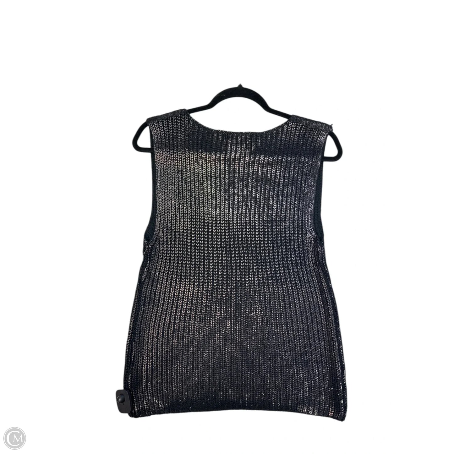 Top Sleeveless By Elan In Black, Size: L