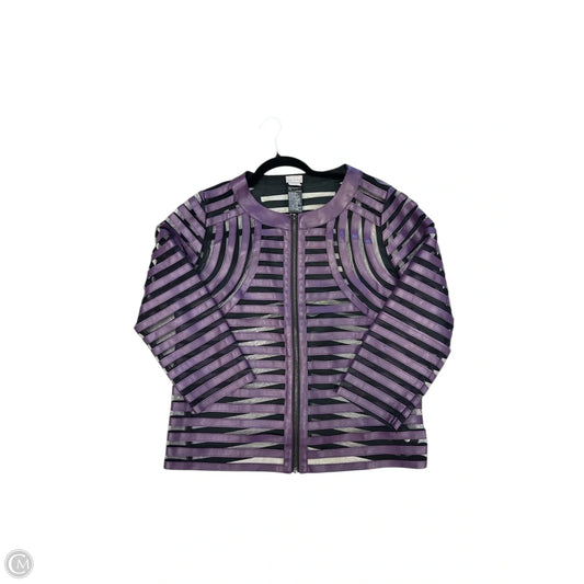 Jacket Other By Chicos In Purple, Size: 8p