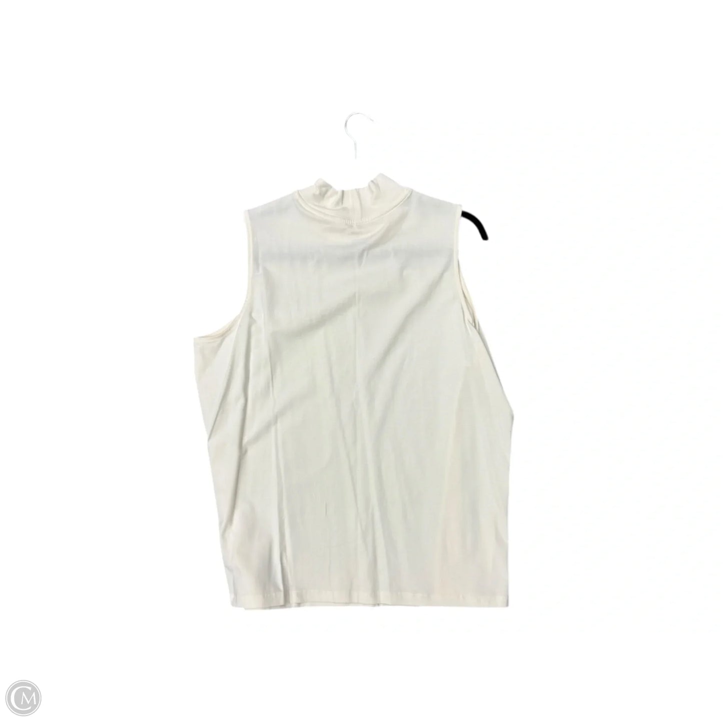 Top Sleeveless By Cj Banks In Cream, Size: 1x