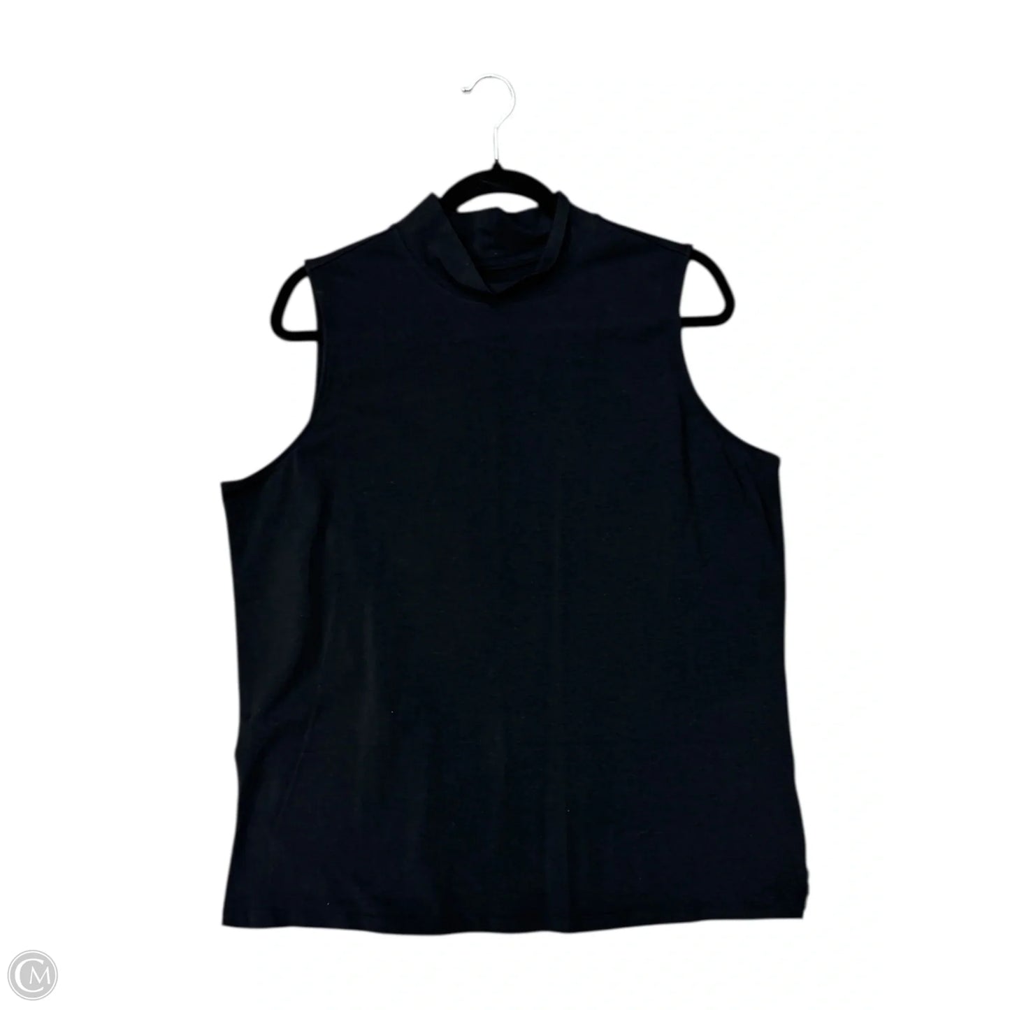 Top Sleeveless By Cj Banks In Black, Size: 1x