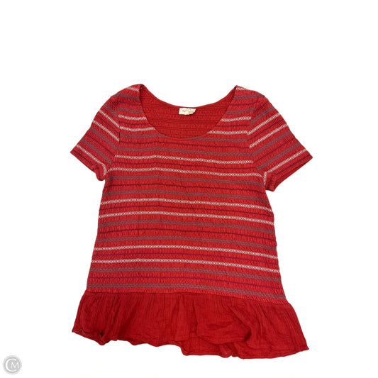 Top Short Sleeve By Meadow Rue In Red, Size: Xl