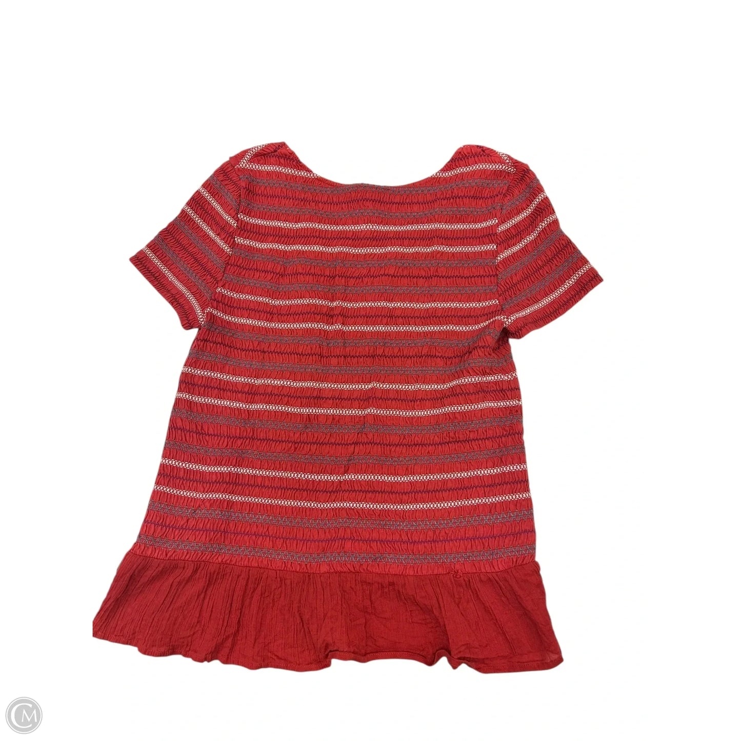 Top Short Sleeve By Meadow Rue In Red, Size: Xl