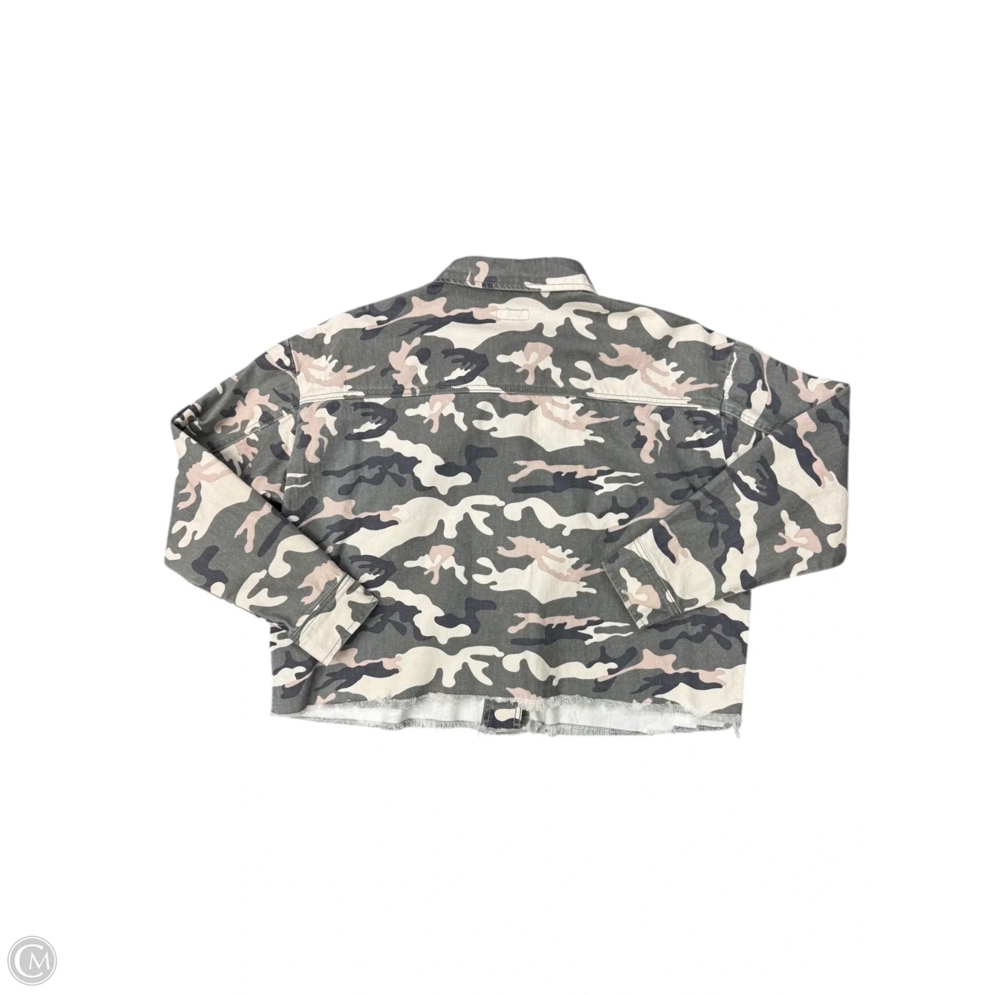 Jacket Denim By Easel In Camouflage Print, Size: S