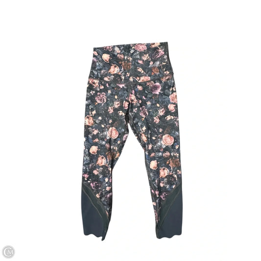 Athletic Capris By Lululemon In Floral Print, Size: M