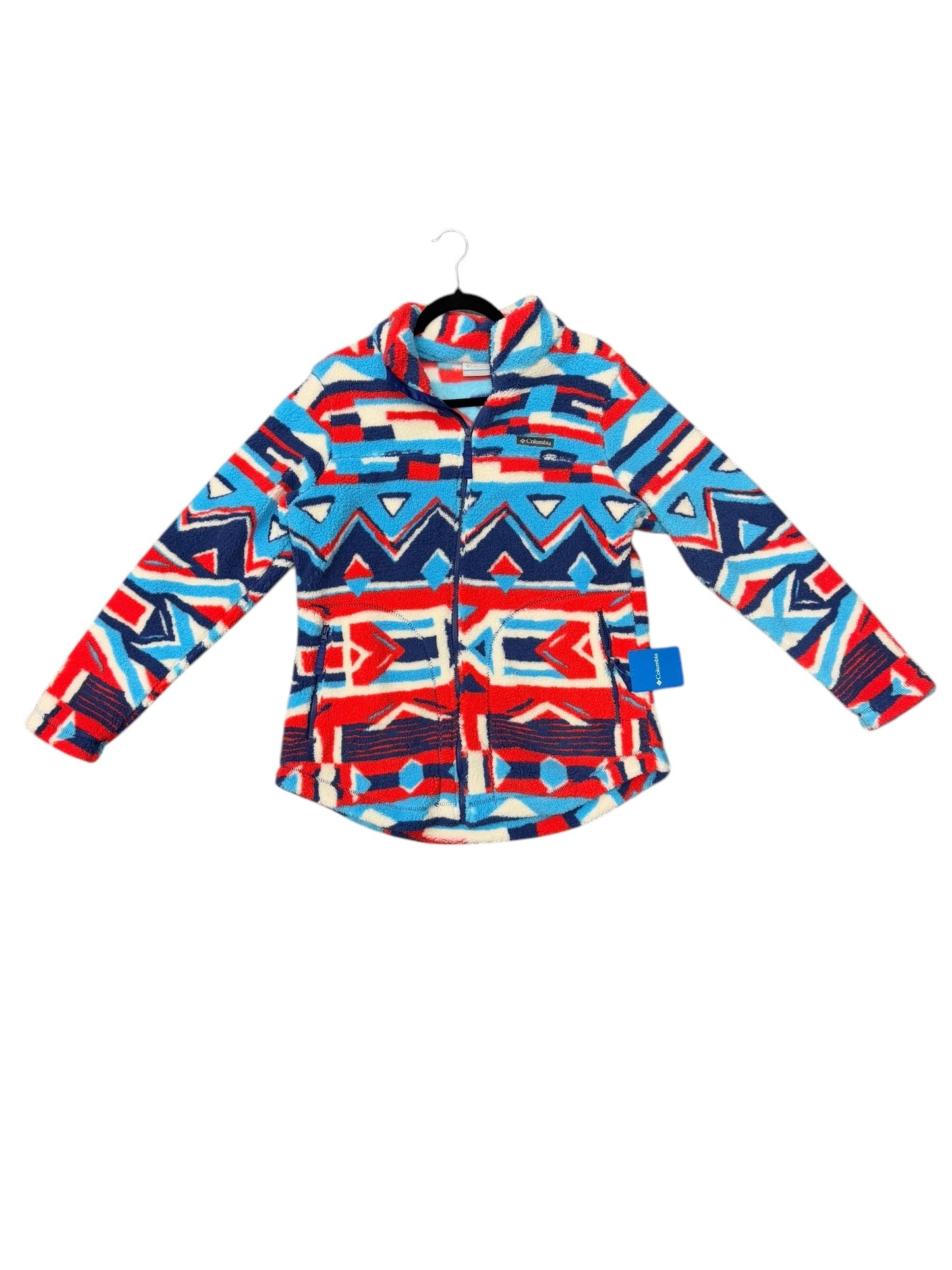 Athletic Fleece By Columbia In Blue & Red & White, Size: L