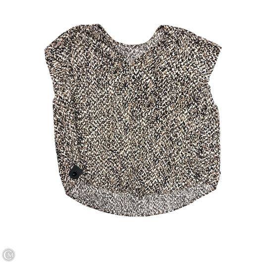 Top Short Sleeve By Liz Claiborne In Brown, Size: 2x