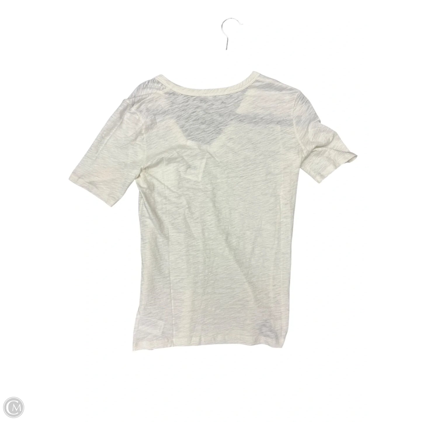 Top Short Sleeve Basic By Theory In Ivory, Size: S