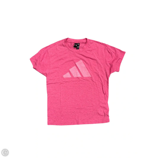 Top Short Sleeve By Adidas In Pink, Size: S