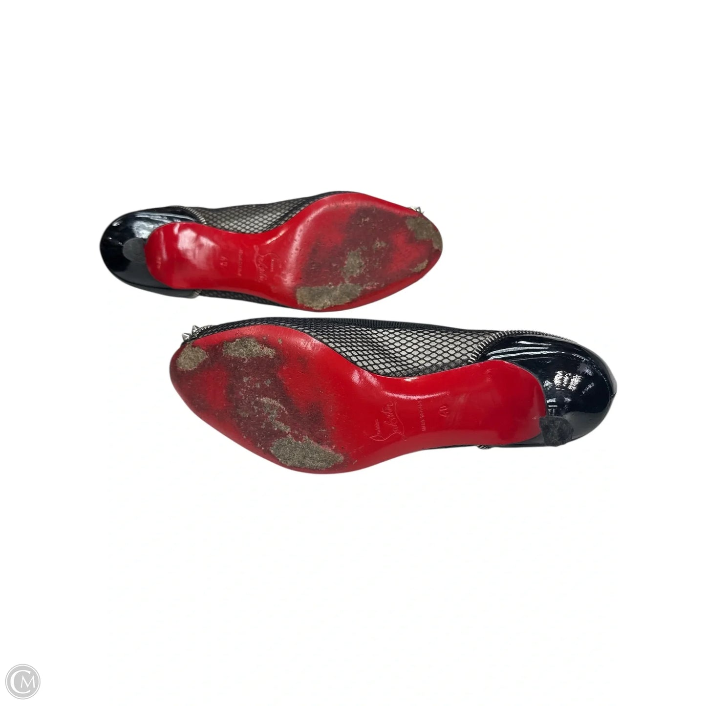 Shoes Luxury Designer By Christian Louboutin In Black, Size: 9