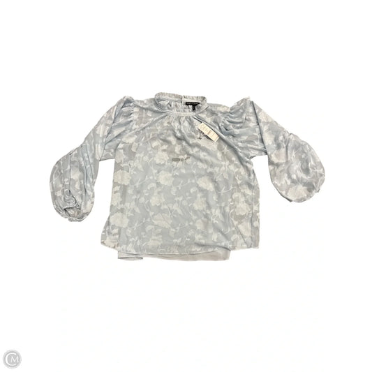 Top Long Sleeve By White House Black Market In Blue, Size: L