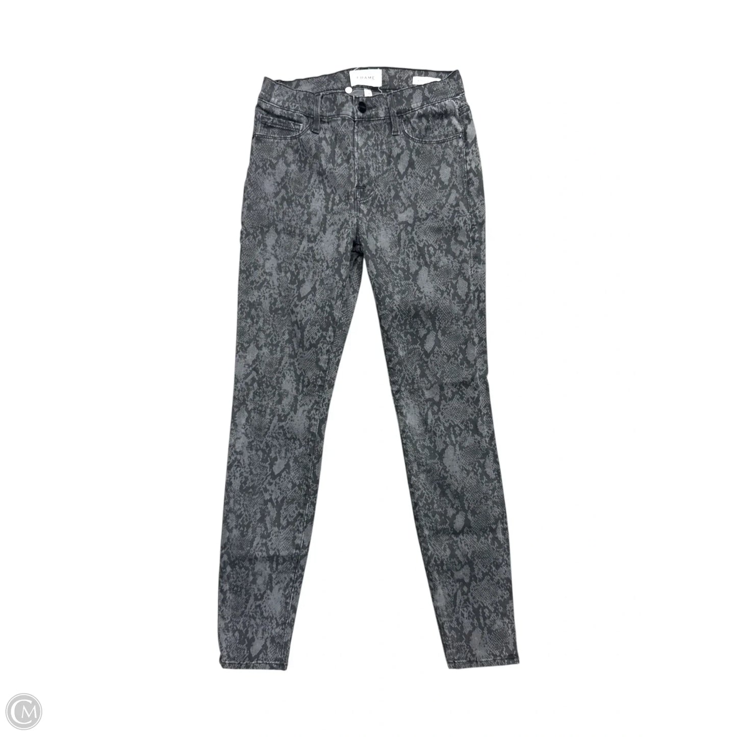Jeans Designer By Frame In Snakeskin Print, Size: 6