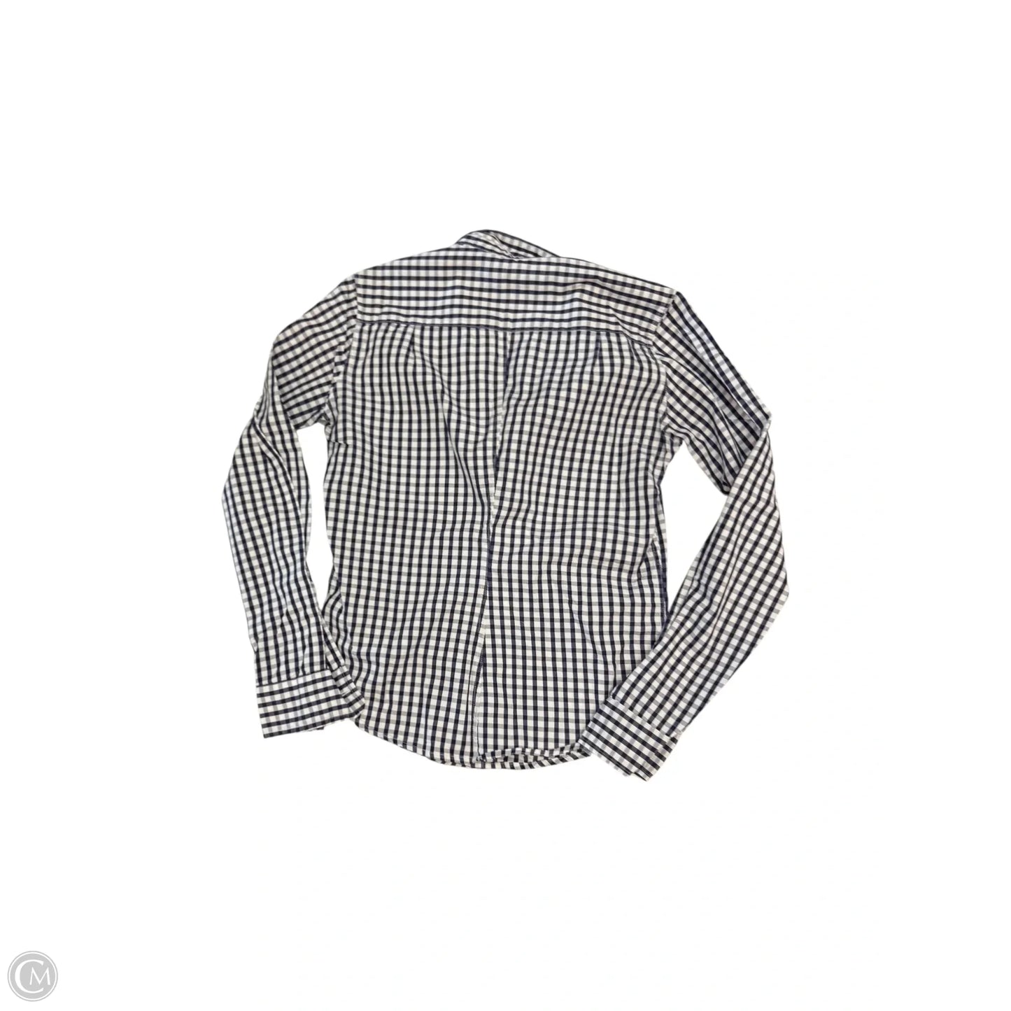 Top Long Sleeve By Frank And Eileen In Blue & White, Size: Xs