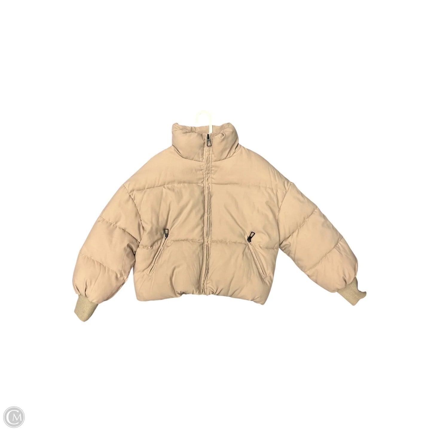 Coat Puffer & Quilted By Clothes Mentor In Tan, Size: S