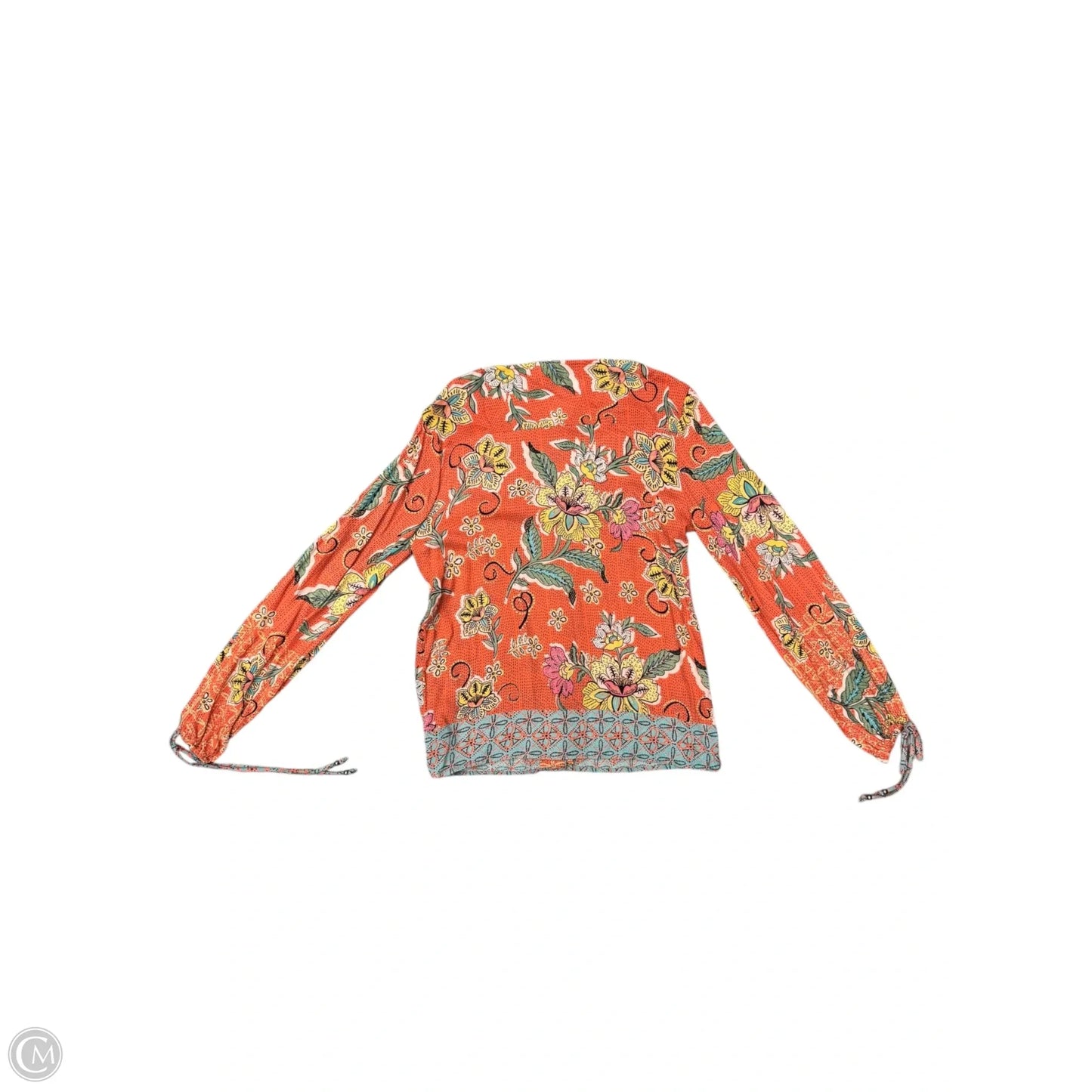 Top Long Sleeve By Clothes Mentor In Orange, Size: M