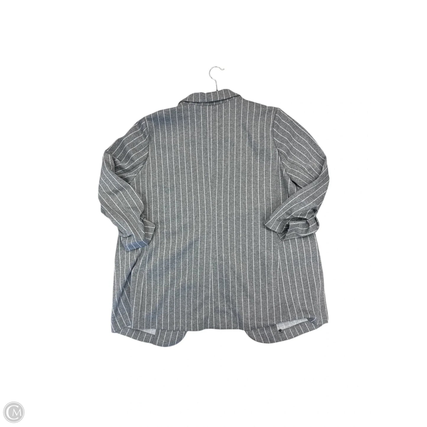 Blazer By Clothes Mentor In Grey, Size: 2x
