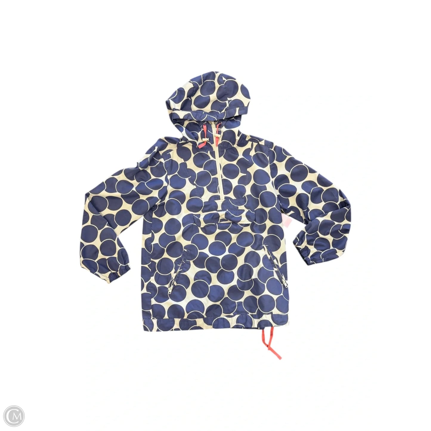 Jacket Windbreaker By Boden In Purple & White, Size: 6