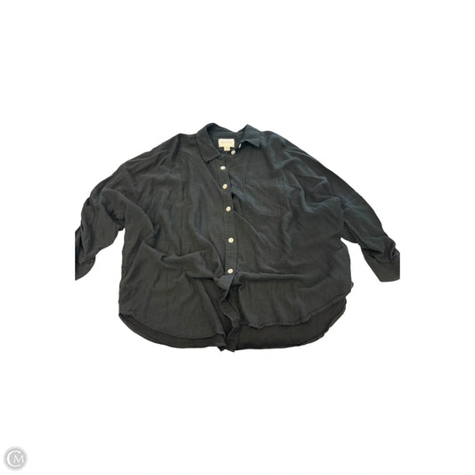 Top Long Sleeve By American Eagle In Black, Size: S