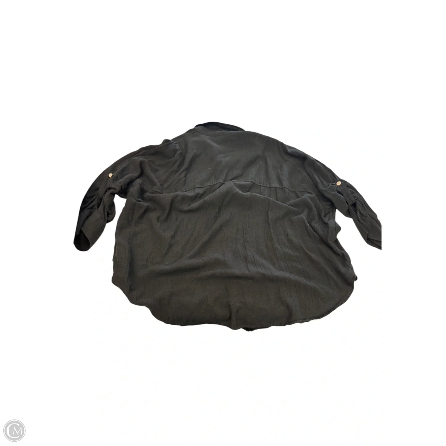 Top Long Sleeve By American Eagle In Black, Size: S