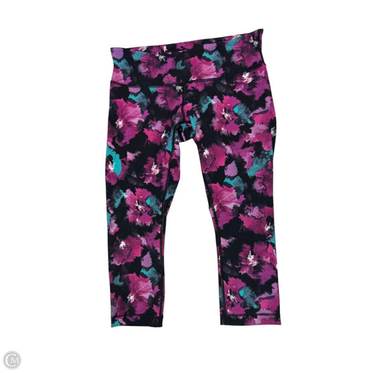 Athletic Capris By Lululemon In Multi-colored, Size: 10