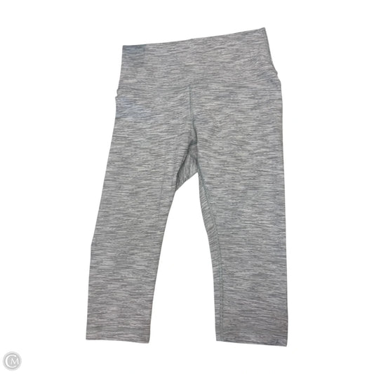 Athletic Capris By Lululemon In Grey, Size: 6