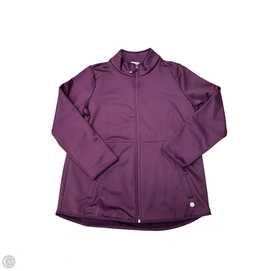 Athletic Jacket By Talbots In Purple, Size: 1x