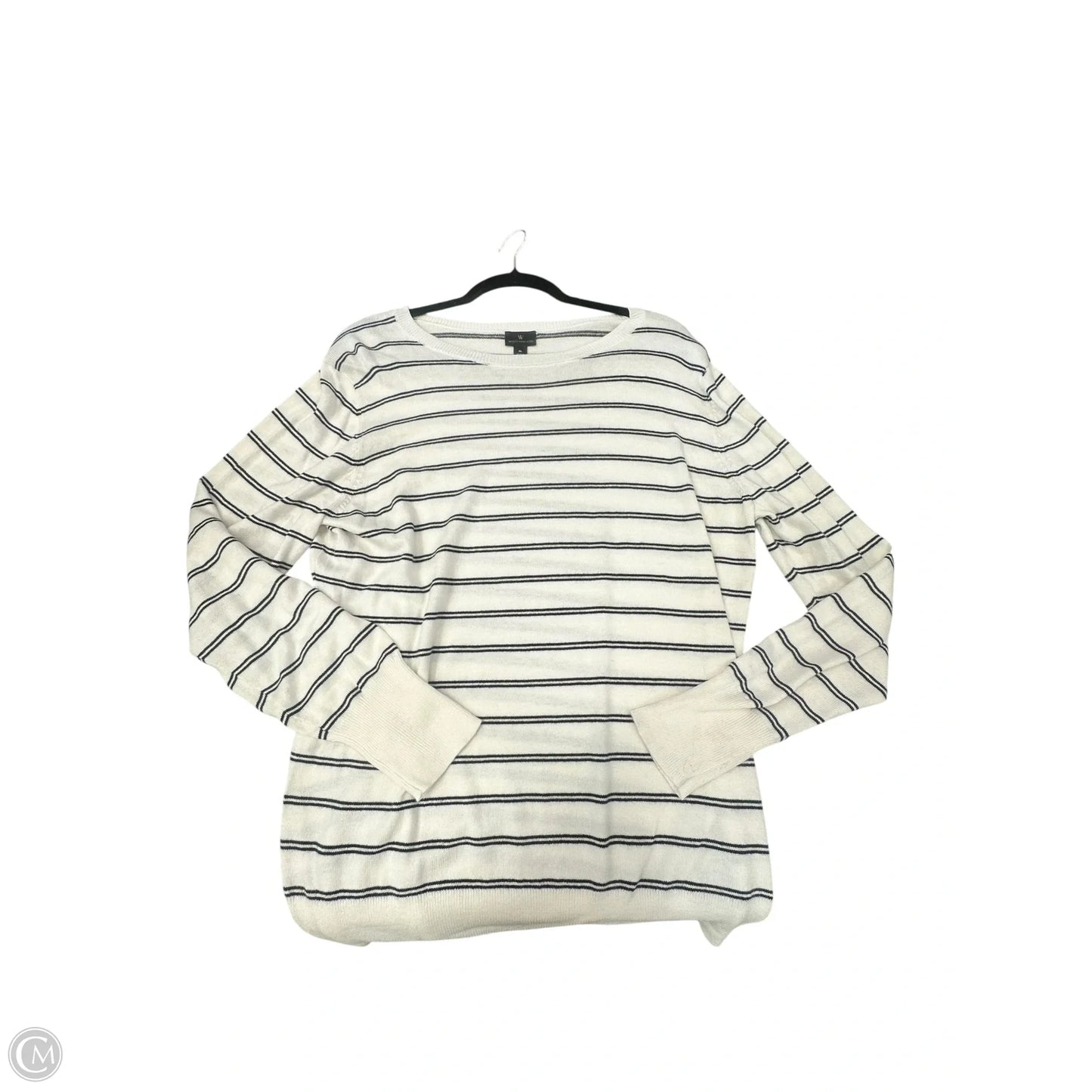 Top Long Sleeve By Worthington In Striped Pattern, Size: Xl