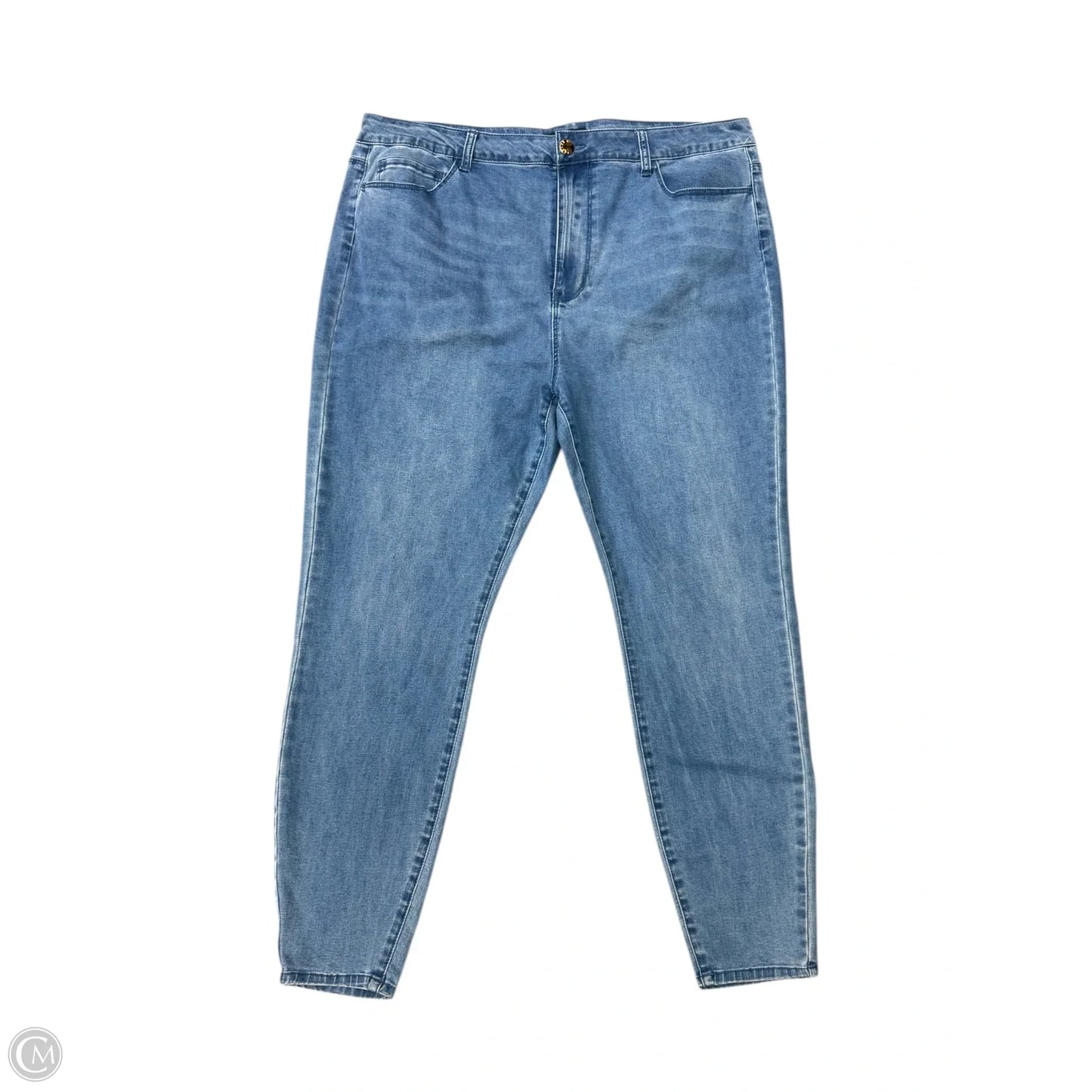 Jeans Skinny By Forever 21 In Blue Denim, Size: 20