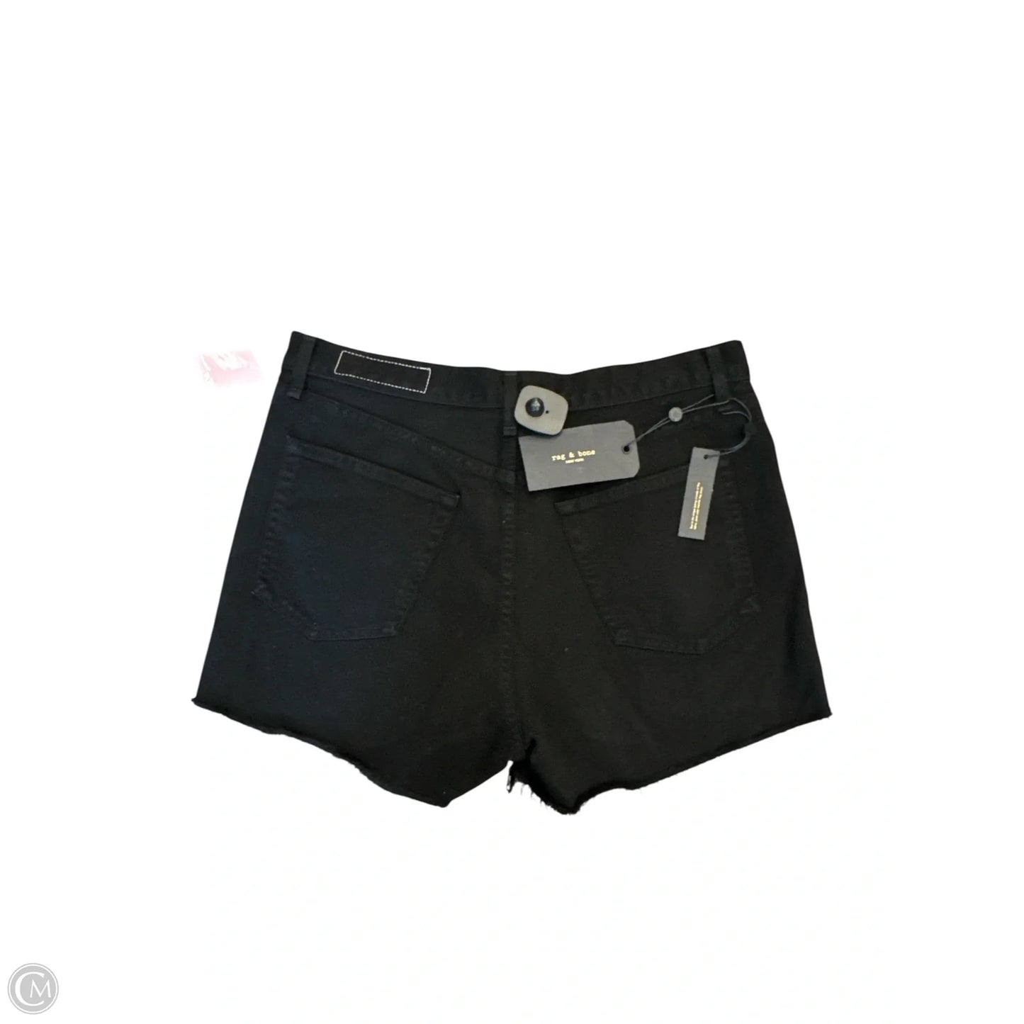 Shorts By Rag And Bone In Black Denim, Size: 12
