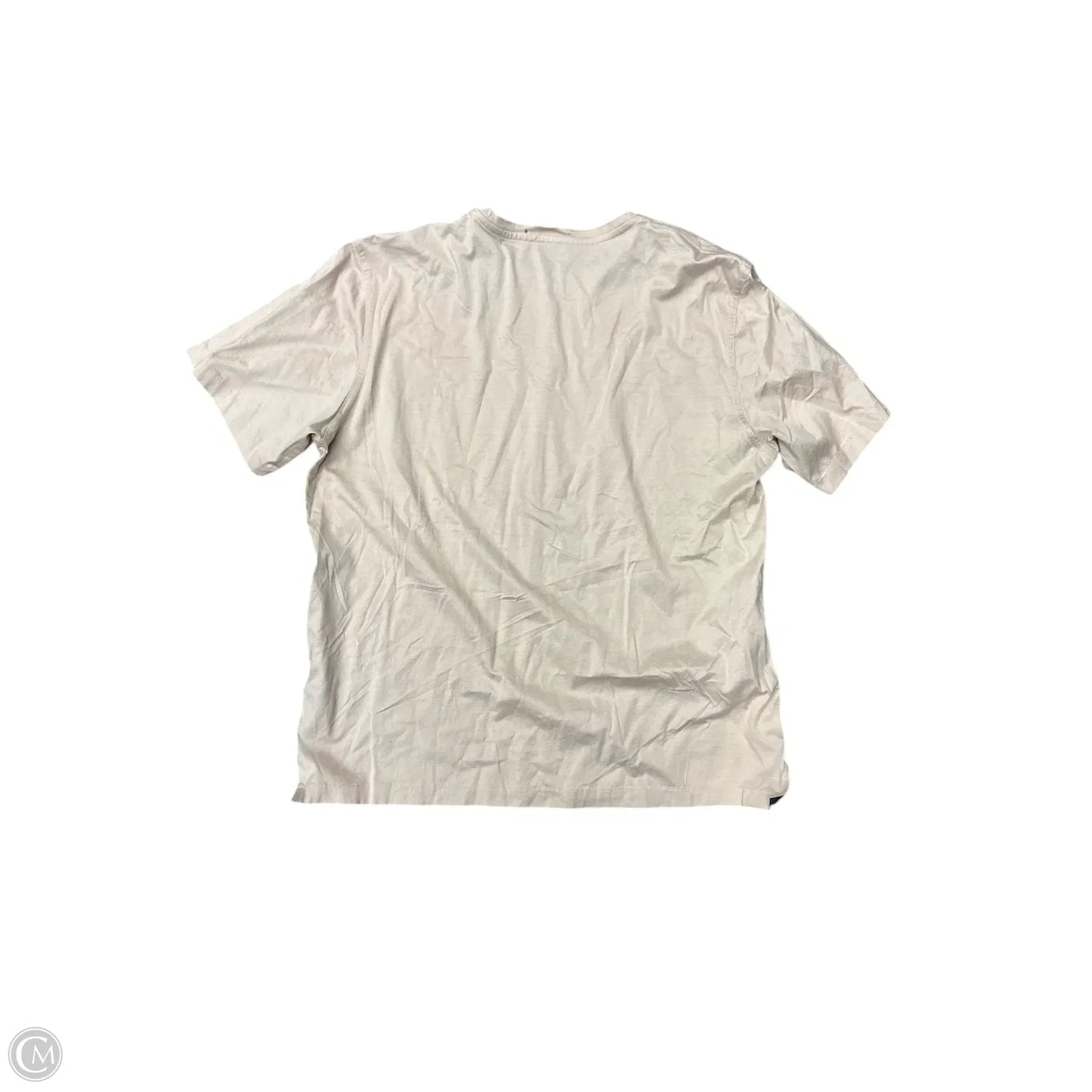 Top Short Sleeve By Ralph Lauren Co In Tan, Size: L