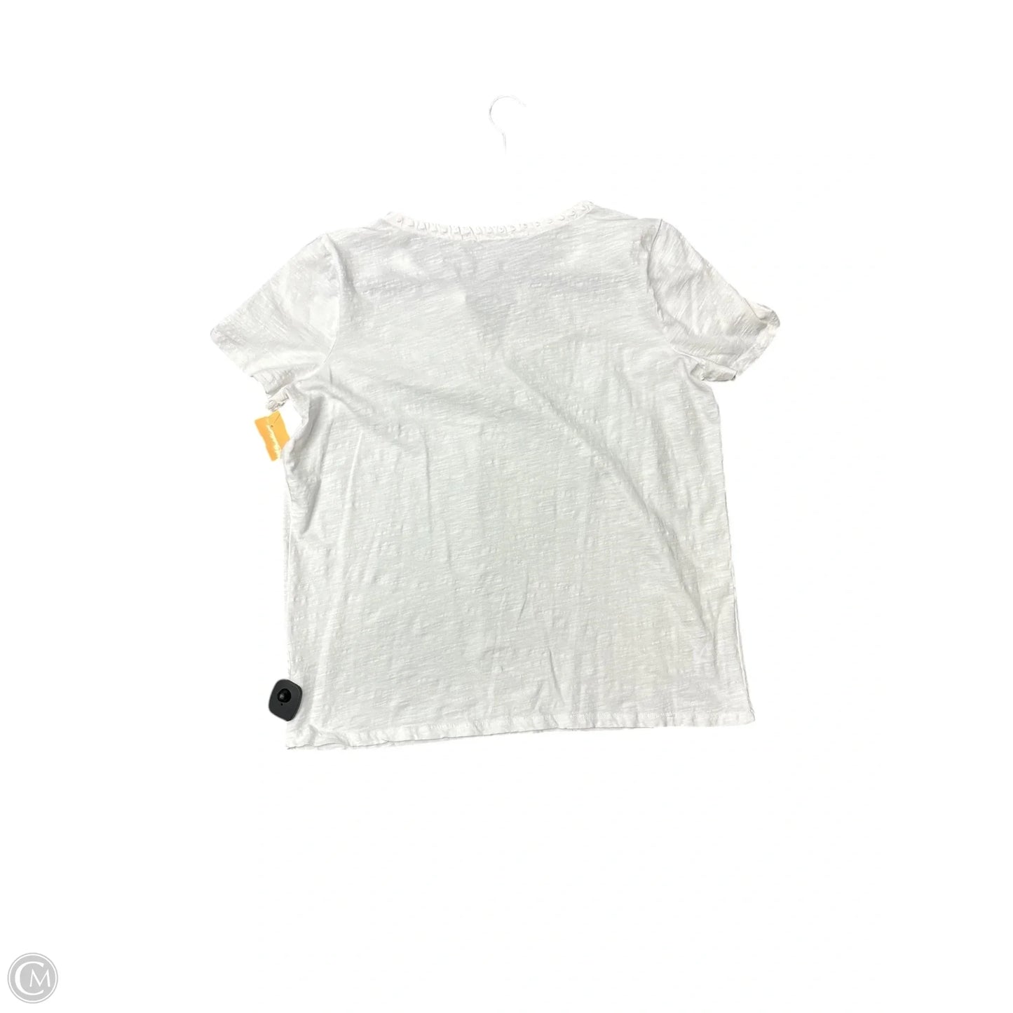 Top Short Sleeve By Talbots In White, Size: 1x