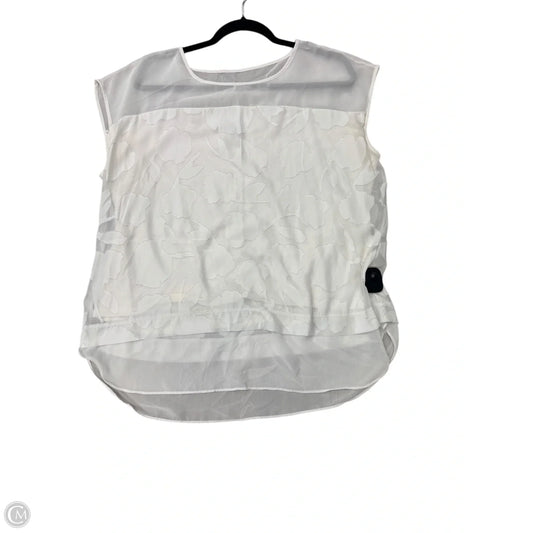 Top Sleeveless By Ann Taylor In White, Size: Xl