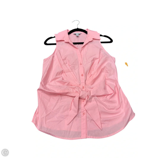 Top Short Sleeve By Nine West In Pink, Size: S