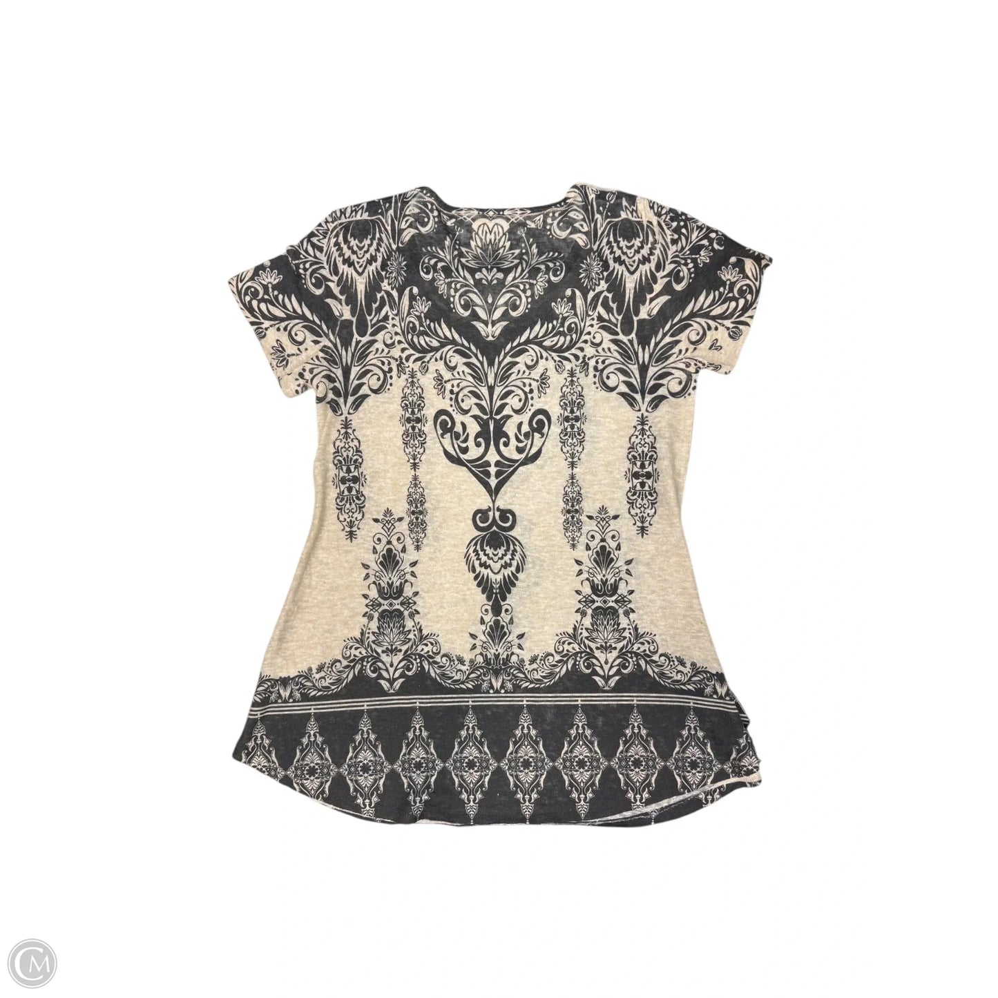 Top Short Sleeve By Vocal In Brown, Size: M