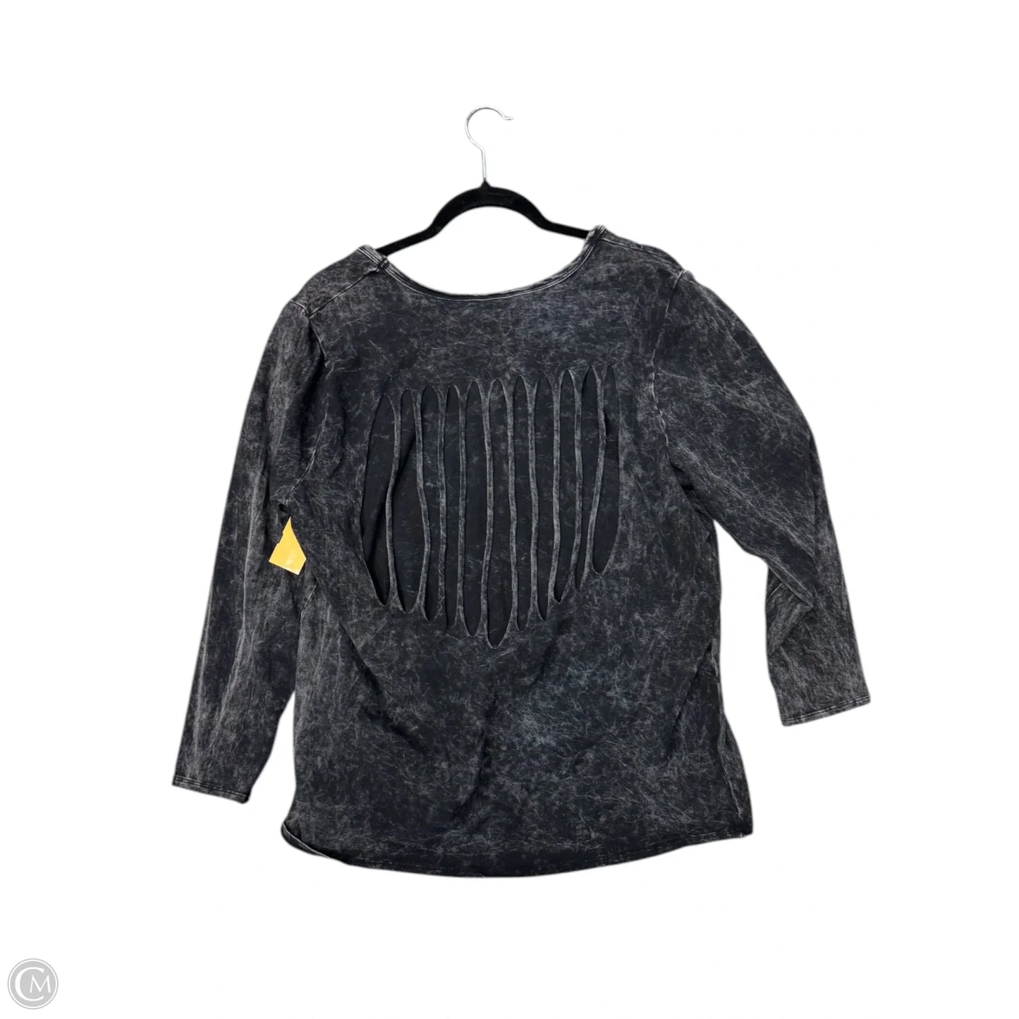Top Short Sleeve By Forever 21 In Black, Size: Xl