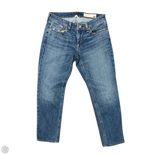 Jeans Cropped By Rag & Bones Jeans In Blue Denim, Size: 0