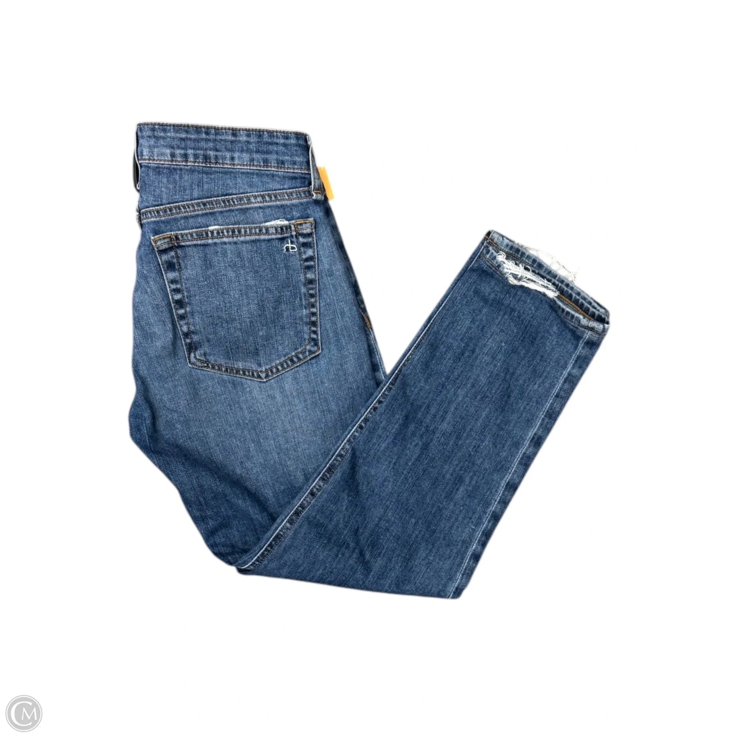 Jeans Cropped By Rag & Bones Jeans In Blue Denim, Size: 0