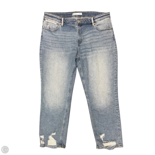 Jeans Straight By Kancan In Blue Denim, Size: 20