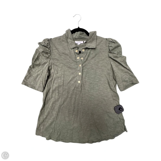 Top Short Sleeve By Chicos In Green, Size: M