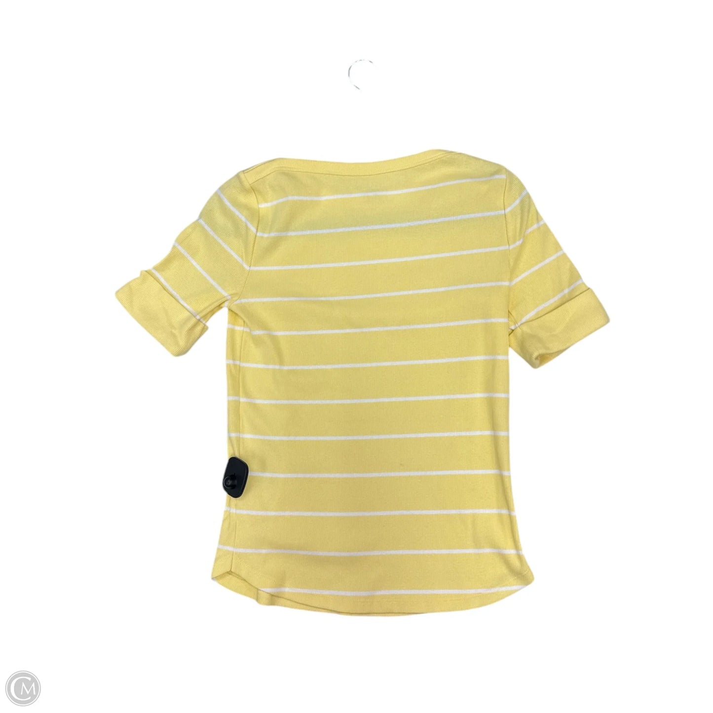 Top Short Sleeve By Talbots In Yellow, Size: M