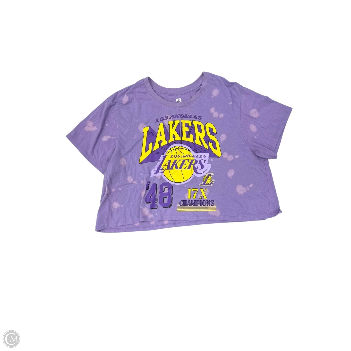 Top Short Sleeve By Clothes Mentor In Purple, Size: Xxl