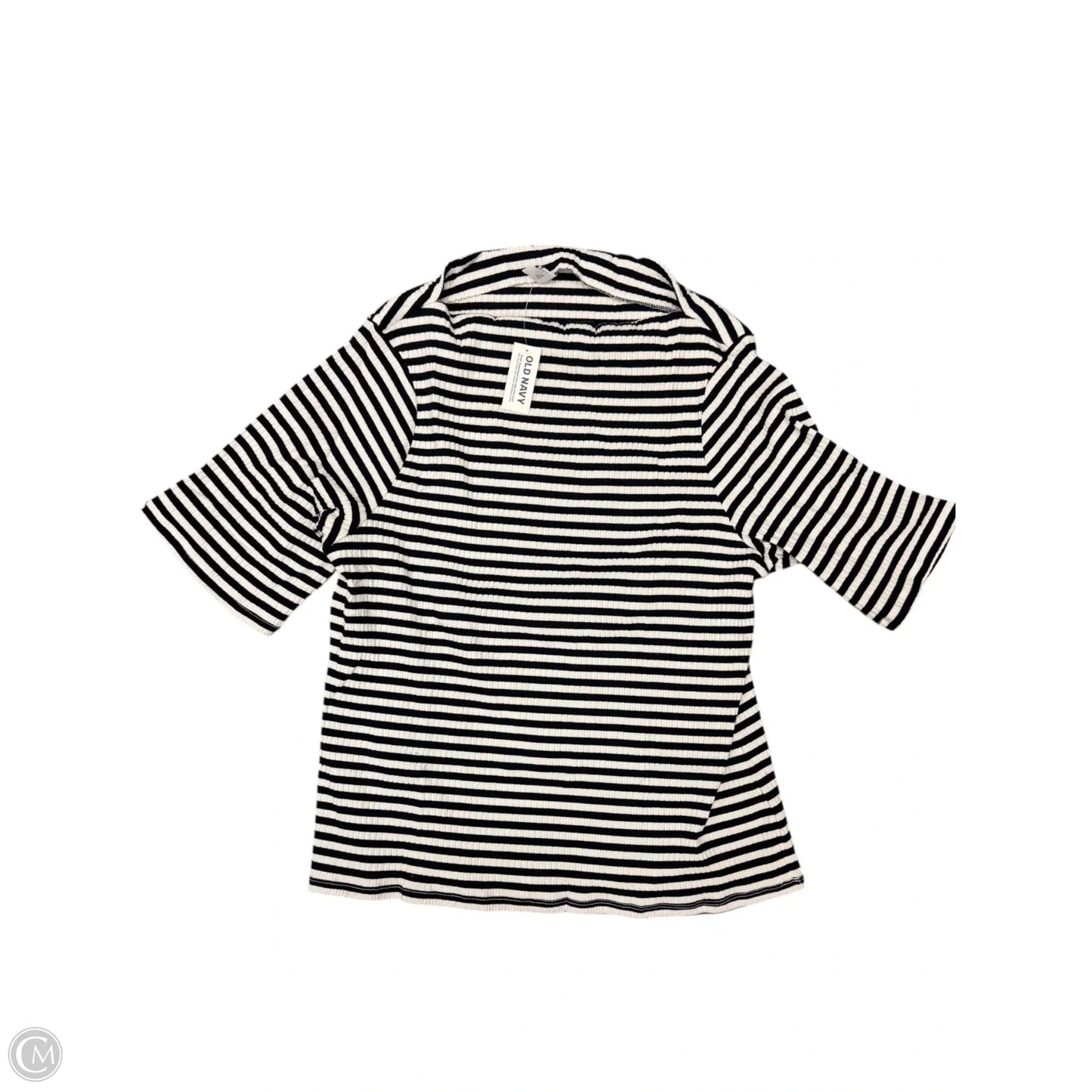 Blouse 3/4 Sleeve By Old Navy In Black, Size: Xxl