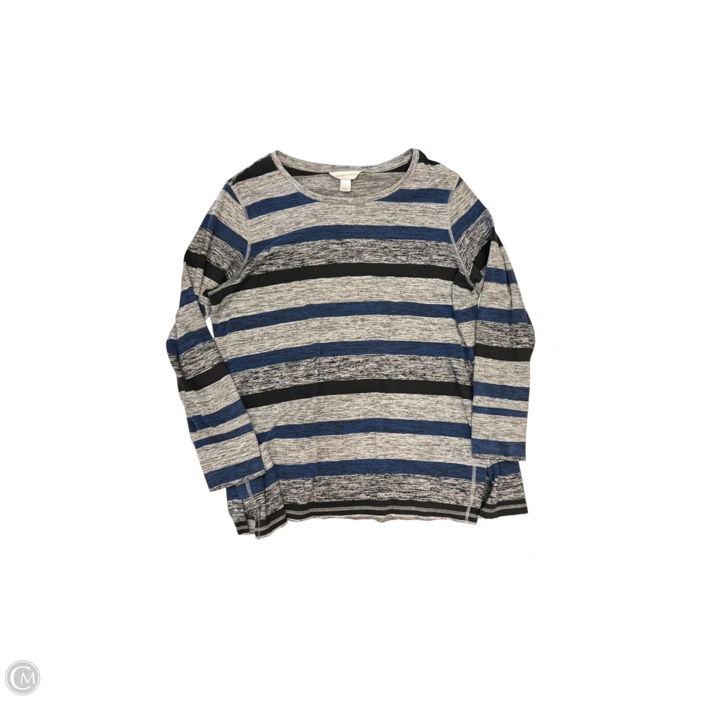 Top Long Sleeve By Christopher And Banks In Blue & Grey, Size: Xl