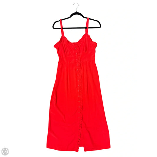 Dress Casual Maxi By Topshop In Red, Size: 6