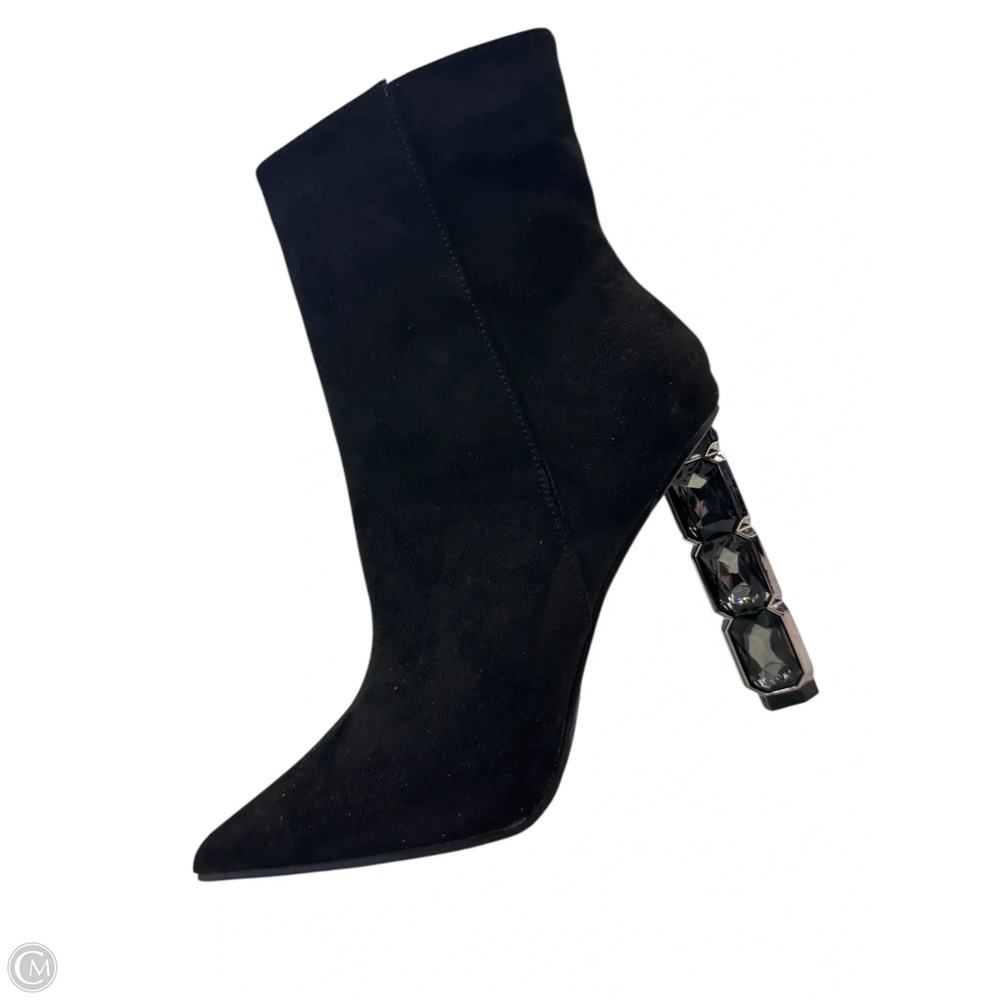 Boots Ankle Heels By Wild Diva In Black, Size: 6.5