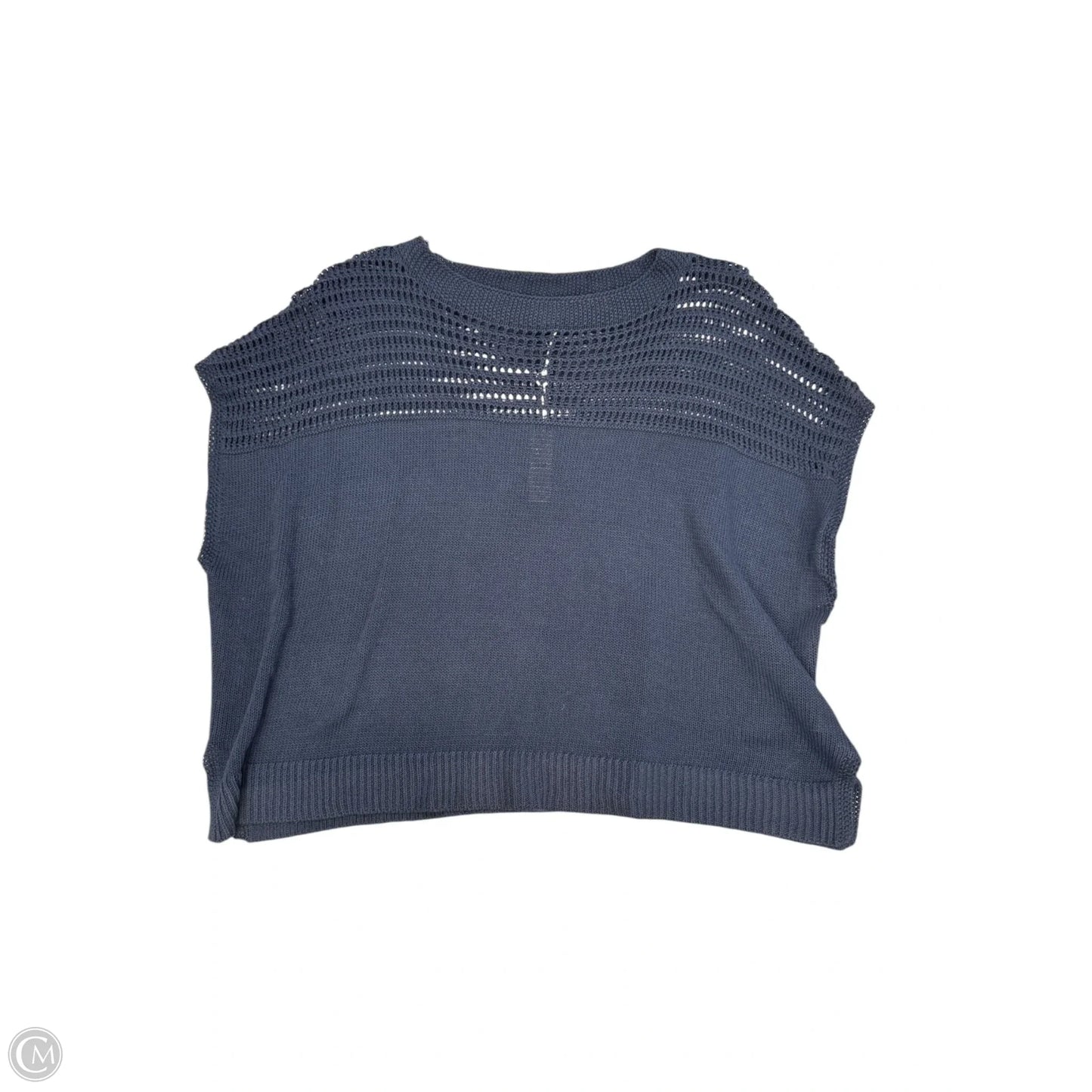 Top Short Sleeve By Max Studio In Blue, Size: M