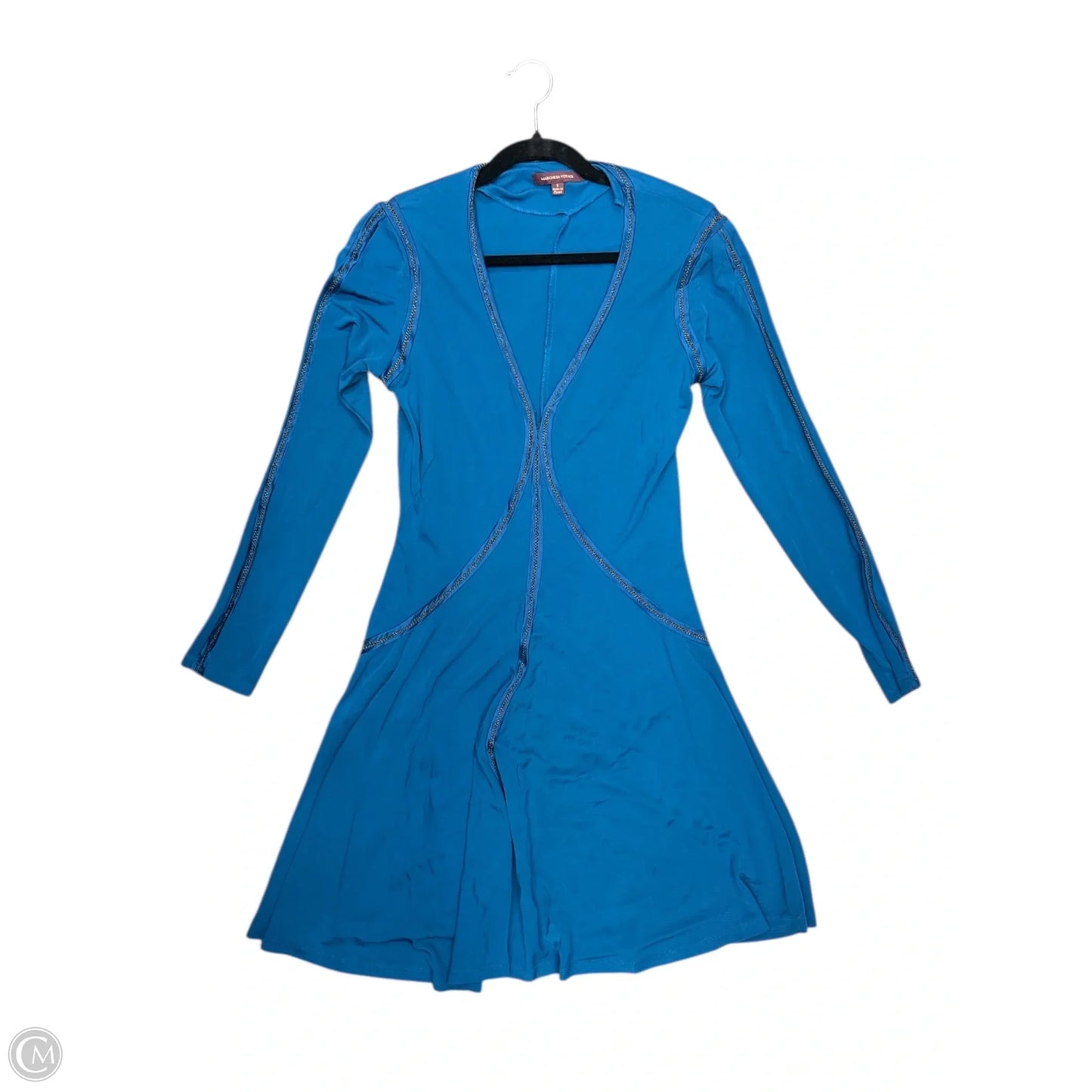 Dress Party Midi By Clothes Mentor In Blue, Size: 6